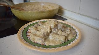 Бефстроганов из говядины со сметаной  Как вкусно приготовить говядину [upl. by Ahsinad]