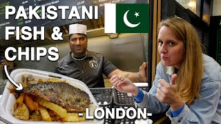 PAKISTANI FISH amp CHIPS IN LONDON  FISH WALA 🎣 TOOTING [upl. by Alag129]