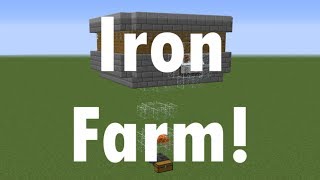 How to Build an Iron Farm in Minecraft 112 INFINITE IRON [upl. by Bernelle]