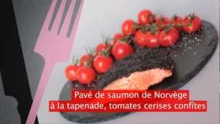 Recette de cuisine  Saumon en tapenade tomates confites amp Sancerre Pierre Chanau [upl. by Pardew]