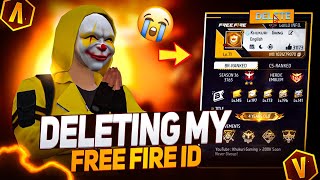 Deleting My Free Fire ID 😭 [upl. by Donadee38]