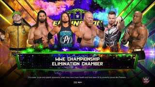 WWE Elimination Chamber 2022 Lashley c vs Lesnar vs Rollins vs Styles vs Riddle vs Theory [upl. by Llerdnek]