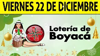 Resultados Lotería de BOYACÁ EXTRAORDINARIO del Viernes 22 de Diciembre de 2023 PREMIO MAYOR 😱💰🚨 [upl. by Lseil]