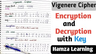 vigenere cipher encryption and decryption  vigenere cipher decoder with key [upl. by Augustina596]