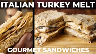 How to Make Delicious Italian Turkey Melt  Amazing Sandwich [upl. by Ephraim]