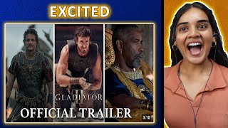 Gladiator II  Official Trailer REACTION  Paul Mescal  Pedro Pascal  Neha M [upl. by Ange184]