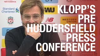 Jürgen Klopps preHuddersfield press conference  Sturridge Henderson and VAR talk [upl. by Florie]