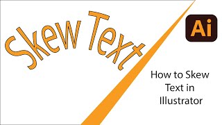 How to skew text in Illustrator [upl. by Ledda207]