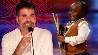 ADORABLE Kid Drummer SHOCKS the AGT Judges [upl. by Joyce]