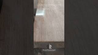 In this clip we show how these beautiful wenge wood table being coated Follow us for more meja [upl. by Yerot385]