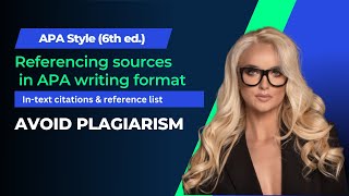 How to reference sources in APA Style  Referencing sources in APA 6th ed [upl. by Lias]