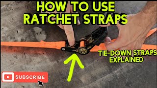 Ratchet straps 101 How To Operate Ratchet Straps [upl. by Eladal]