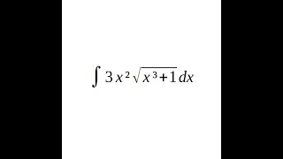 Integral de 3x²√1x³ dx [upl. by Dnomyaw]