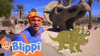 Learning Dinosaurs With Blippi  Educational Videos For Kids [upl. by Aikemat]