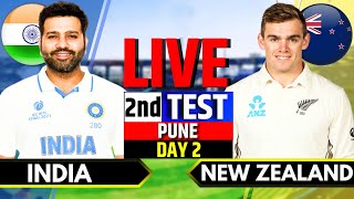 India vs New Zealand 2nd Test Day 2  IND vs NZ Live Match  Live Cricket Match Today NZ Batting [upl. by Dilaw]