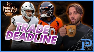 NFL Trade Deadline Rumors Hunter Renfrow Jerry Jeudy amp More Spooky Moves  Wake amp Take Halloween [upl. by Epperson]