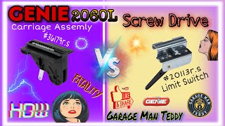 How To Genie model 2060L screw drive carriage amp limit switch replacement [upl. by Murvyn]