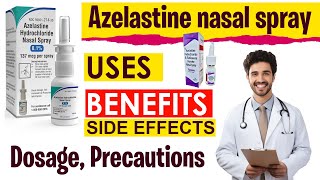 Azelastine nasal spray USES  BENEFITS  Side Effects  How to use azelastine nasal spray [upl. by Gudren429]