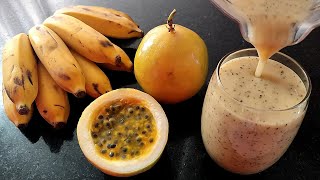 PODEROSO SUCO DE MARACUJÁ COM BANANA  DESCUBRA OS BENEFÍCIOS E APRENDA COMO FAZER [upl. by Hterag491]