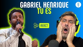 GABRIEL HENRIQUE  TU ÉS  Vocal Coach REACTION amp ANÁLISE [upl. by Darees]