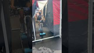 Evie Richards warming before World Cup in Lake Placid mountainbike mtb ucimtbworldcup shorts [upl. by Leia]