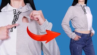 How to sew the hole on the hoodie in 5 minutes invisibly  sewing trick [upl. by Apollus]