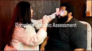 ASMR Dr Performs Complete Diabetic Assessment Endocrinologist Medical Exam of Eyes Mouth Hands [upl. by Sairu]