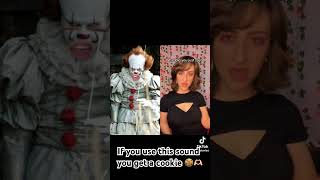 duet pennywise fypシ゚viral 💀🥶🍪 if you subscribe you get a cookie who are you I’m Pennywise ￼￼ [upl. by Aiela814]