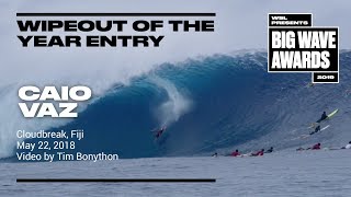 Caio Vaz at Cloudbreak  2019 Wipeout of the Year Entry  WSL Big Wave Award [upl. by Leupold]