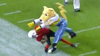 Nuggets Mascot Decks Kid Then Taunts Him [upl. by Ankney]