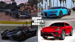 4 Rare Supercars Location In GTA 5 Story Mode Mod  Story mode  2021 [upl. by Monjo]