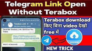 without terabox telegram video kaise dekhe  telegram link open without terabox  terabox telegram b [upl. by Rednave]