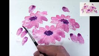 Learn To Paint Watercolor Flowers [upl. by Renee]