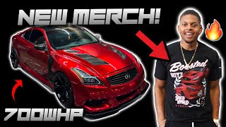 MY 700WHP INFINITI G37 IS BACK  My First Ever Merch Drop [upl. by Fremont976]