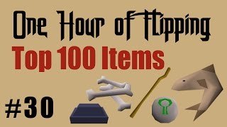 OSRS Flipping the Top 100 Most Traded Items Only Episode 30 A one hour flipping challenge [upl. by Imik292]