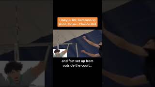 Haikyuu IRL Karasuno vs Aoba Johsai  Match Point [upl. by Eah67]