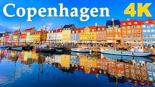 STUNNING LOVELY COPENHAGEN 4K RELAXING SMOOTH PIANO JAZZ MUSIC WITH LOCATION NAMES [upl. by Paulo]