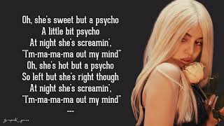 Sweet but Psycho  Ava Max Lyrics [upl. by Gabriela]