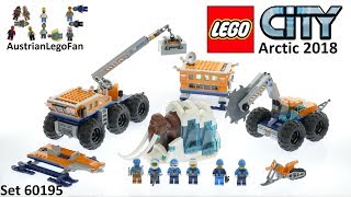 Lego City 60195 Arctic Mobile Exploration Base  Lego Speed Build Review [upl. by Franzen]