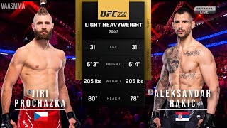 JIRI PROCHAZKA VS ALEKSANDAR RAKIC FULL FIGHT UFC 300 [upl. by Bal]