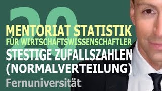 Stetige Zufallszahlen  20 Kursvideo  Mentoriat Statistik für Wirtschaftswissenschaftler [upl. by Ardnaet]