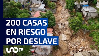 En Guerrero 200 casas se encuentran en riesgo por deslaves [upl. by Eceryt1]