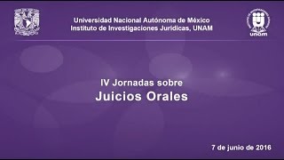 Juicios Orales 28 IIJUNAM [upl. by Ojiram66]