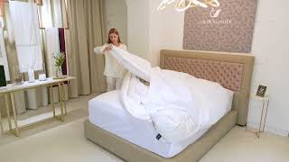 CROWN GOOSE Korean Luxury Goose Duvet How to make a hotel bed [upl. by Saville806]