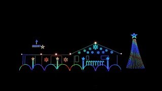 2017 Nisley Family Light Show [upl. by Aksel]