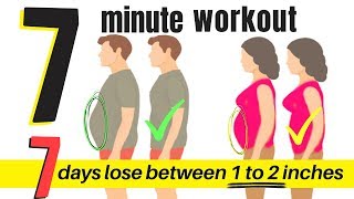 7 DAY WORKOUT CHALLENGE TO LOSE BELLY FLAB 7 MINUTE HOME WORKOUT FOR MEN amp WOMEN TO LOSE WEIGHT [upl. by Landers]