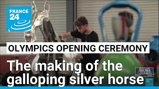 The making of Olympics opening ceremony’s galloping silver horse • FRANCE 24 English [upl. by Gilus523]