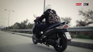 Kymco Xciting R 300 Test ride [upl. by Ailaham507]