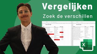 Vergelijken van twee lijsten in Excel [upl. by Rafaello440]