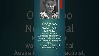 Oodgeroo Noonuccal Aboriginal Australian writer ugcnet2024 englisliterature [upl. by Harbison]